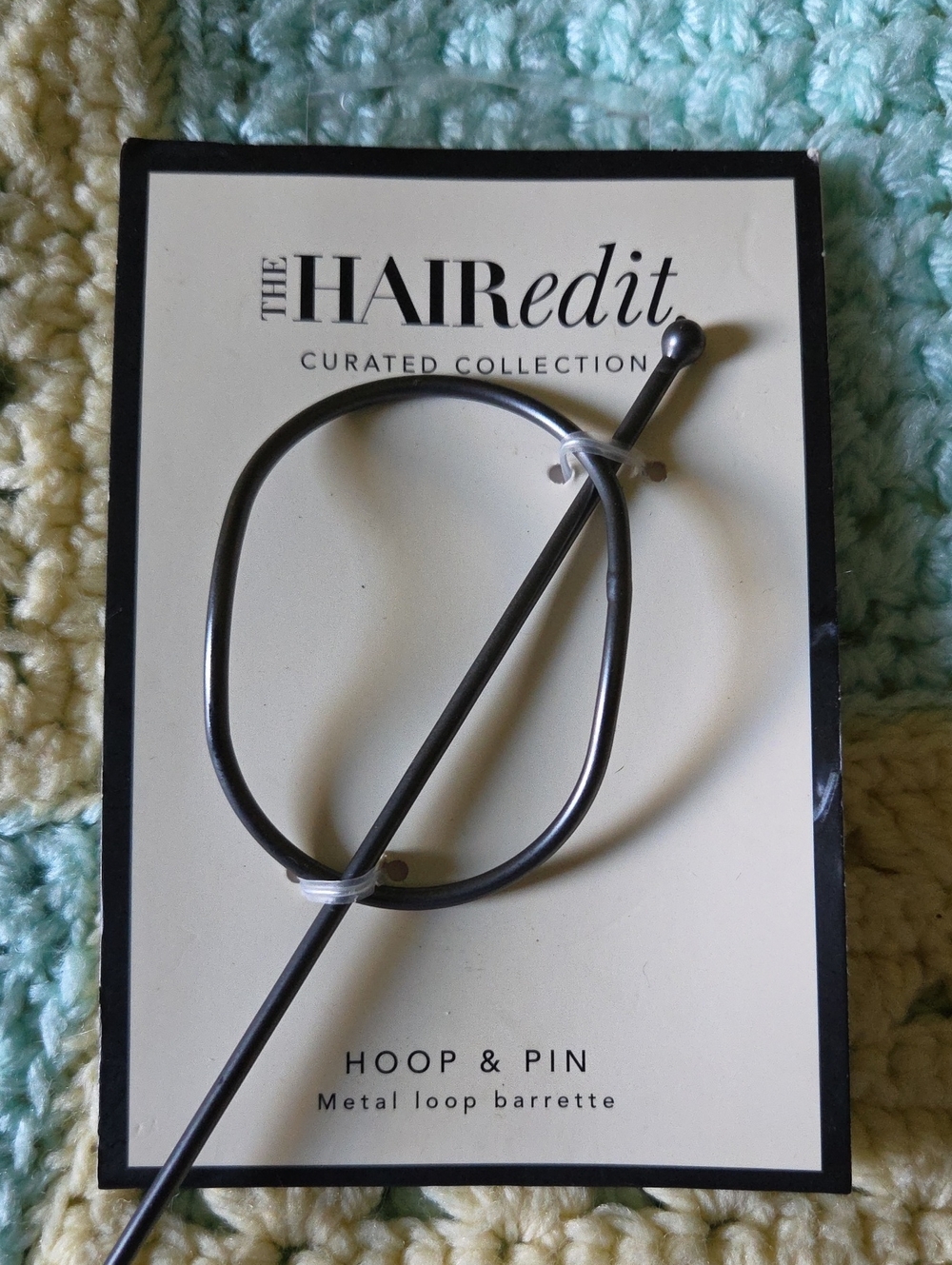 The Hair Edit Hoop & Pin Metal Loop Barrette. NIP - Picture 6 of 9